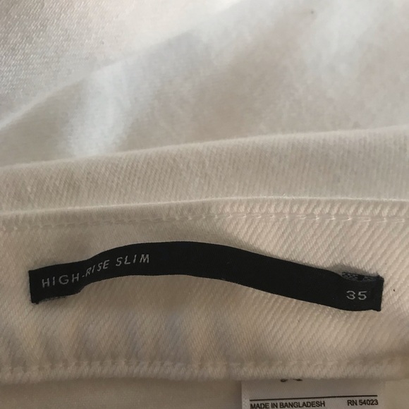 BANANA REPUBLIC Button Fly High Rise Slim Jeans, Sz. 35 EXCELLENT CONDITION - Picture 10 of 12